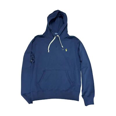 Ralph Lauren FW23 Logo Embroidered Navy Hoodie Sweatshirt 710941619-001