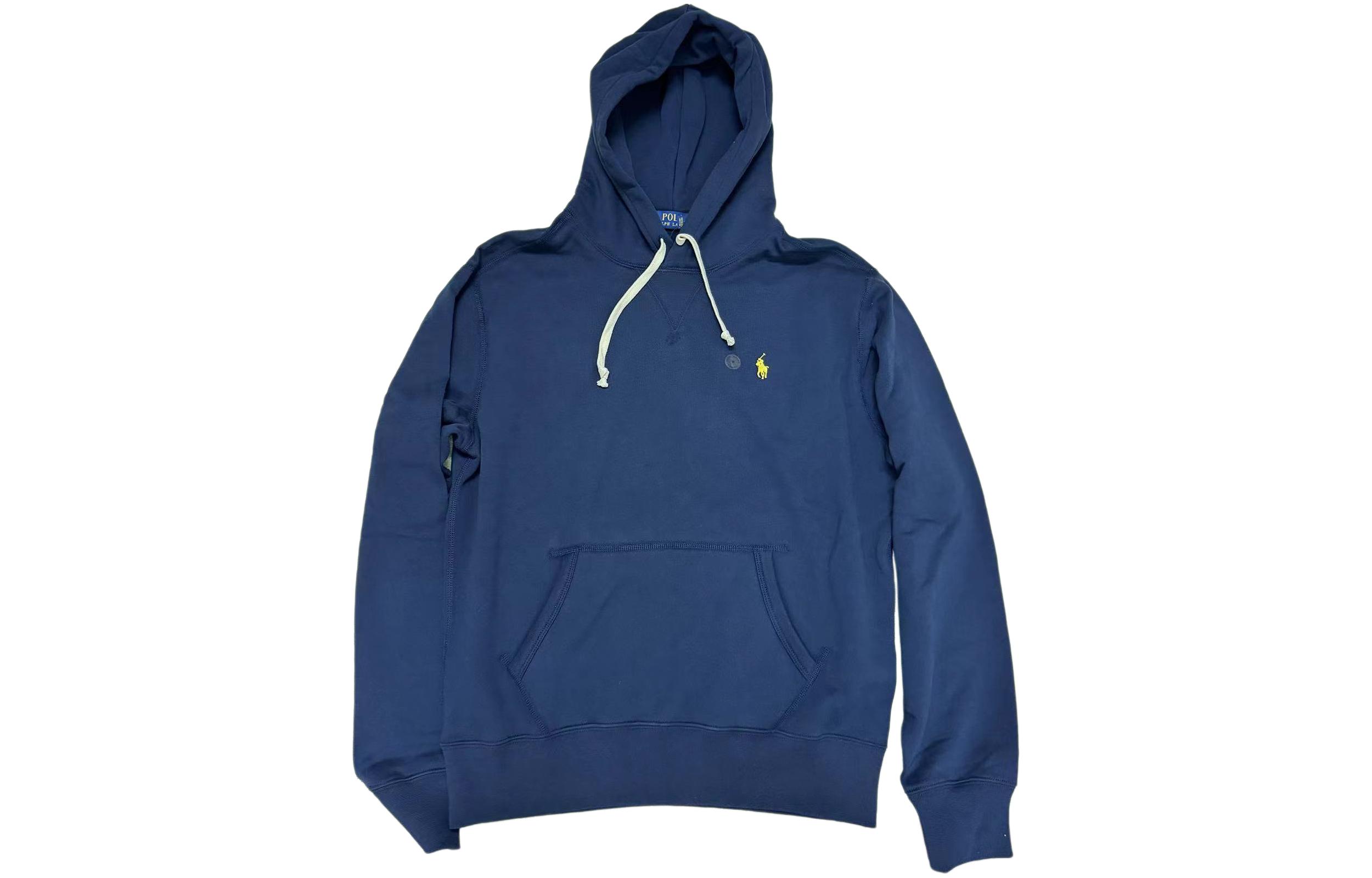 Ralph Lauren FW23 Logo Embroidered Navy Hoodie Sweatshirt 710941619-001 圖 2