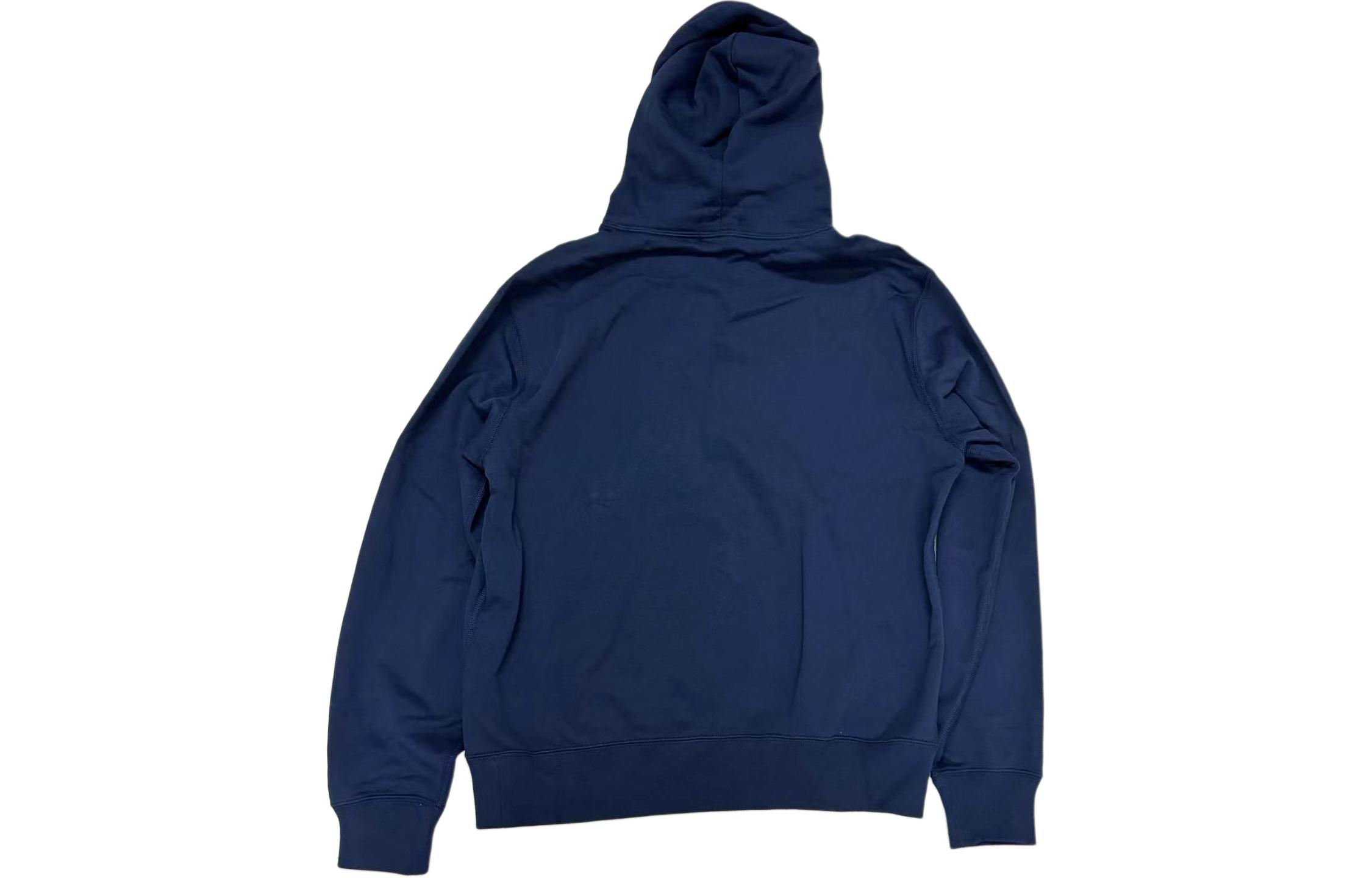 Ralph Lauren FW23 Logo Embroidered Navy Hoodie Sweatshirt 710941619-001 圖 3