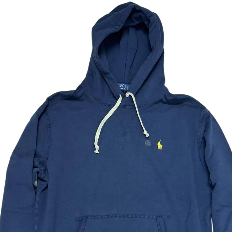 Ralph Lauren FW23 Logo Embroidered Navy Hoodie Sweatshirt 710941619-001 圖 4