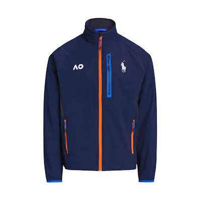 Ralph Lauren FW23 Logo Embroidered Zip-Up Jacket Navy Blue - Casual Style MNPOOTW16021214-410