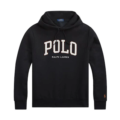 Ralph Lauren FW23 Logo Letter Print Hoodie Black MNPOKNI16823233-001