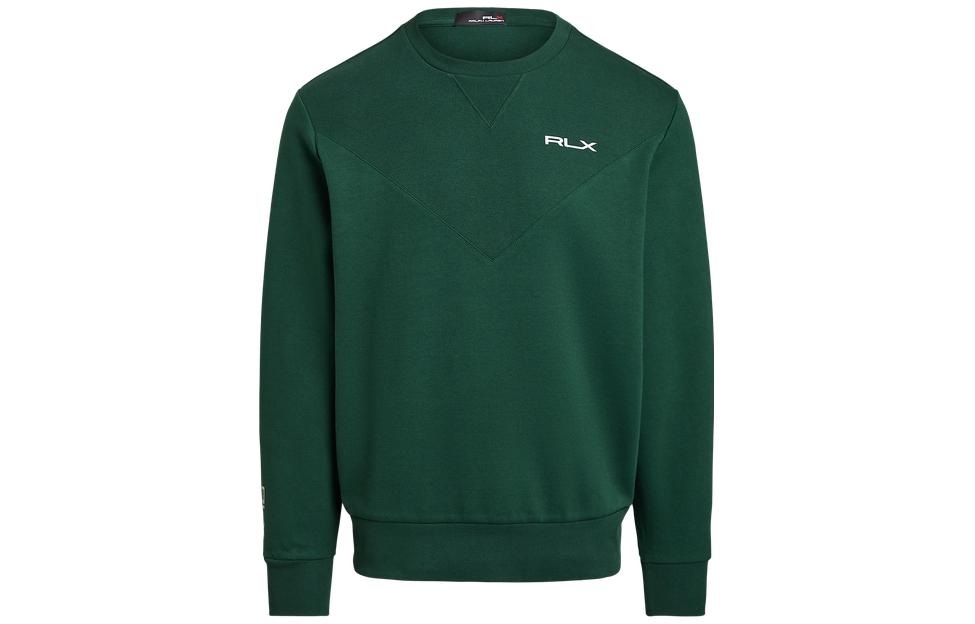 Ralph Lauren FW23 Logo Print Crewneck Pullover Sweatshirt Green MNXGKNI16820184-300