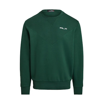 Ralph Lauren FW23 Logo Print Crewneck Pullover Sweatshirt Green MNXGKNI16820184-300