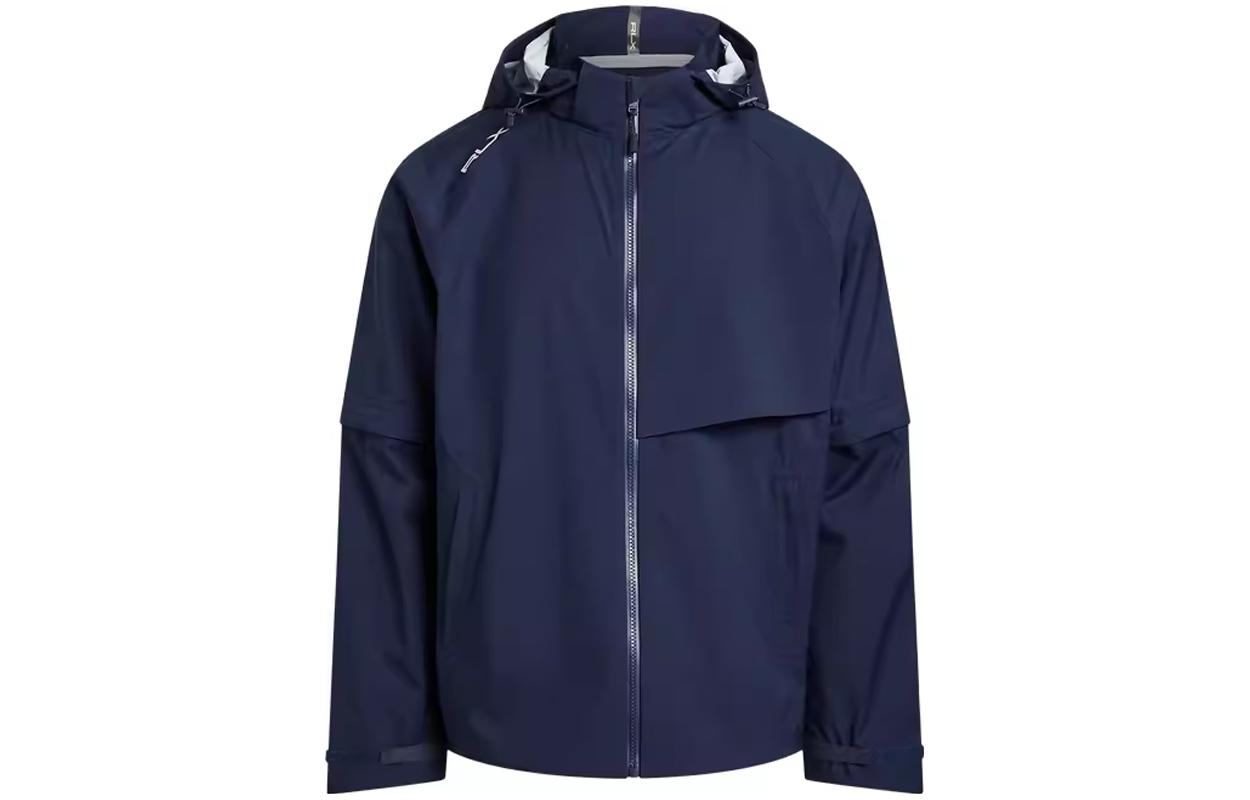 Ralph Lauren FW23 Navy Blue Solid Zip Jacket for Men MNXGOTW16020074-410