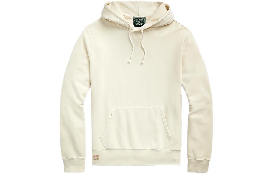 Ralph Lauren FW23 Oversized Pullover Hoodie White MNPOKNI16823157-101