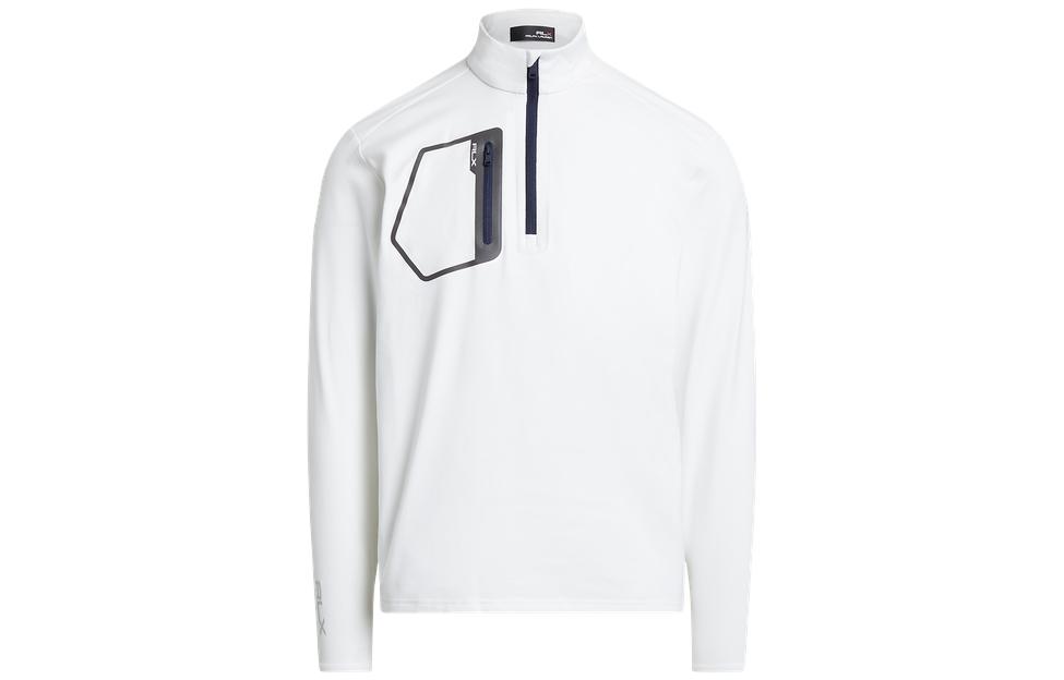Ralph Lauren FW23 Pattern Print Mock Neck Sweatshirt White MNXGKNI16820168-100