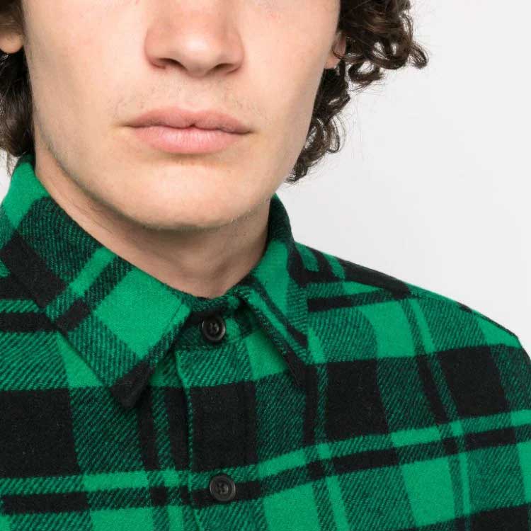 Ralph Lauren FW23 Plaid Single-Breasted Long Sleeve Shirt Green - 710918893-001 圖 7