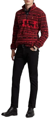 Ralph Lauren FW23 Merah Corak Penuh Baju Sejuk Half-Zip Lelaki MNPOKNI16823181-600 Lookbook Ralph Lauren FW23 Merah Corak Penuh Baju Sejuk Half-Zip Lelaki MNPOKNI16823181-600