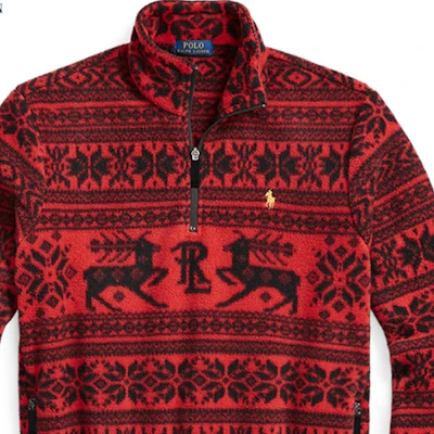 Ralph Lauren FW23 Merah Corak Penuh Baju Sejuk Half-Zip Lelaki MNPOKNI16823181-600 Details for Ralph Lauren FW23 Merah Corak Penuh Baju Sejuk Half-Zip Lelaki MNPOKNI16823181-600