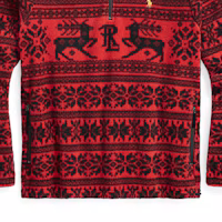 Sizing Ralph Lauren FW23 男裝紅色滿版印花半拉鍊套頭衫 MNPOKNI16823181-600