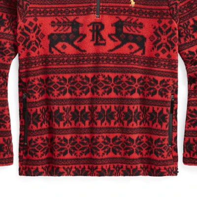 Ralph Lauren FW23 Merah Corak Penuh Baju Sejuk Half-Zip Lelaki MNPOKNI16823181-600 Sizing Ralph Lauren FW23 Merah Corak Penuh Baju Sejuk Half-Zip Lelaki MNPOKNI16823181-600