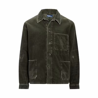 Ralph Lauren FW23 Solid Color Collared Single-Breasted Casual Jacket Green Men MNPOOTW16021258-300
