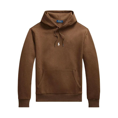 Ralph Lauren FW23 Solid Logo Embroidered Hoodie Brown 710881506-030