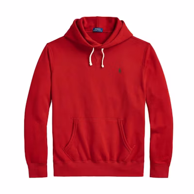 Ralph Lauren FW23 Solid Logo Embroidered Hoodie Men’s Orange Red MNPOKNI16823252-800