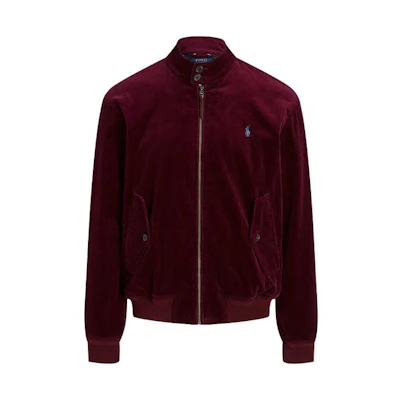 Ralph Lauren FW23 Solid Logo Embroidered Zip Jacket Red MNPOOTW16021198-600