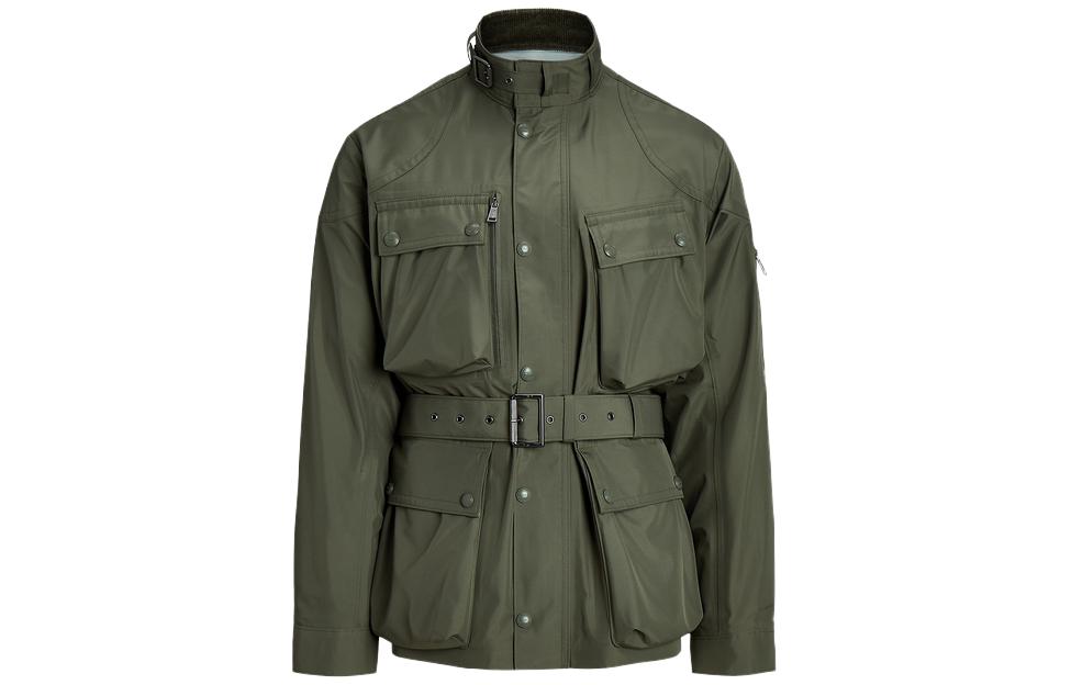 Ralph Lauren FW23 Solid Pocket Stand-Collar Green Jacket MNRXOTW16020096-300