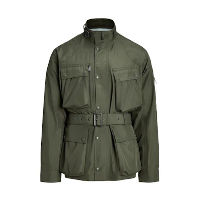 Ralph Lauren FW23 Solid Pocket Stand-Collar Green Jacket MNRXOTW16020096-300