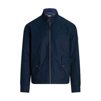 Ralph Lauren FW23 Solid Zip Long Sleeve Casual Jacket Blue MNPOOTW16021159-400