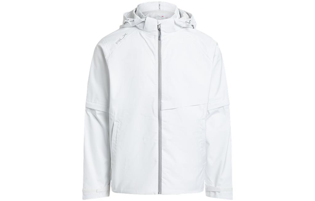 Ralph Lauren FW23 White Detachable Hood Logo Jacket for Men MNXGOTW16020086-100