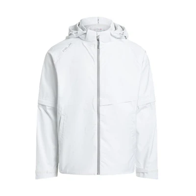 Ralph Lauren FW23 White Detachable Hood Logo Jacket for Men MNXGOTW16020086-100