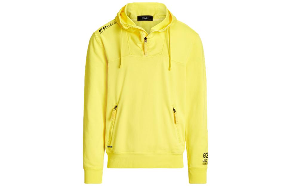 Ralph Lauren FW23 Yellow Hoodie with Logo Print for Men MNRXKNI16820046-730
