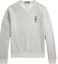 Order Ralph Lauren FW24 Sweatshirt Kelabu Beruang Sulam Crewneck MNPOKNI16823763-020