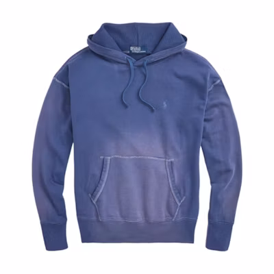 Ralph Lauren FW24 Blue Hoodie with Pony Embroidery - Casual Loose Fit MNPOKNI16823716-410