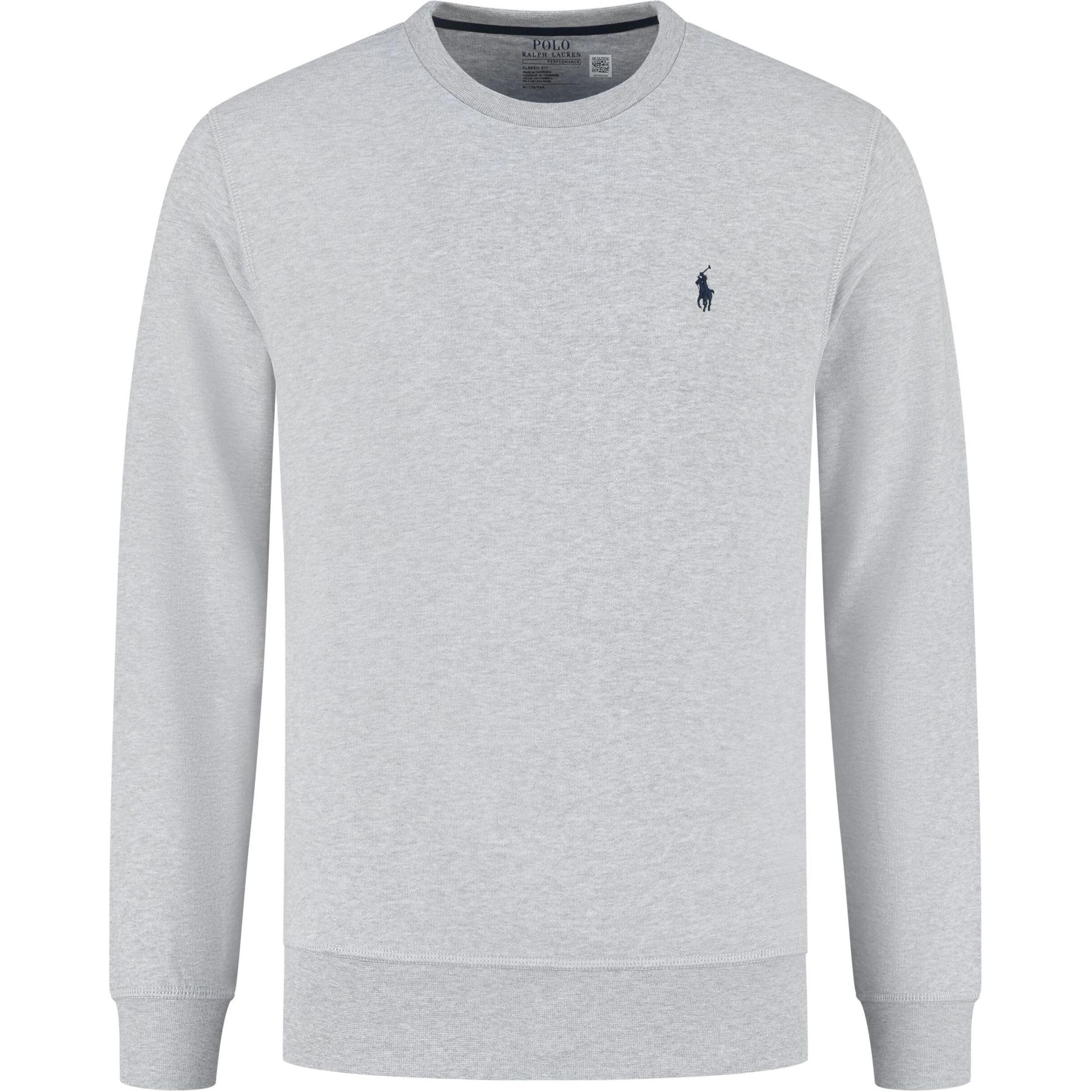 Ralph Lauren FW24 Crewneck Embroidered Logo Long Sleeve Sweatshirt Grey Men’s 710875152-009