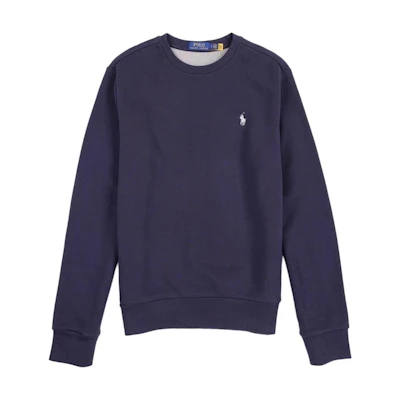 Ralph Lauren FW24 Embroidered Pony Crewneck Sweatshirt Blue Shirt 710634932-009