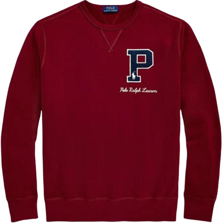 Ralph Lauren FW24 Logo Crewneck Sweatshirt Red Carpet Color MNPOKNI16823936-Red-Carpet