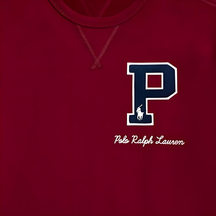 Sizing Ralph Lauren FW24 Logo Crewneck Sweatshirt Merah Karpet MNPOKNI16823936 MNPOKNI16823936-RED-CARPET