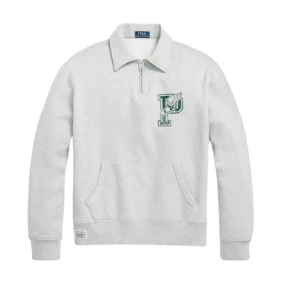 Ralph Lauren FW24 Logo Print Long Sleeve Sweatshirt - Grey MNPOKNI16823718-020