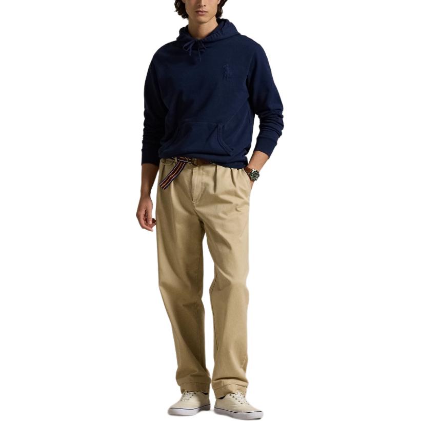 Ralph Lauren FW24 Solid Big Pony Embroidered Hoodie Navy Blue MNPOKNI16823942-410 圖 3