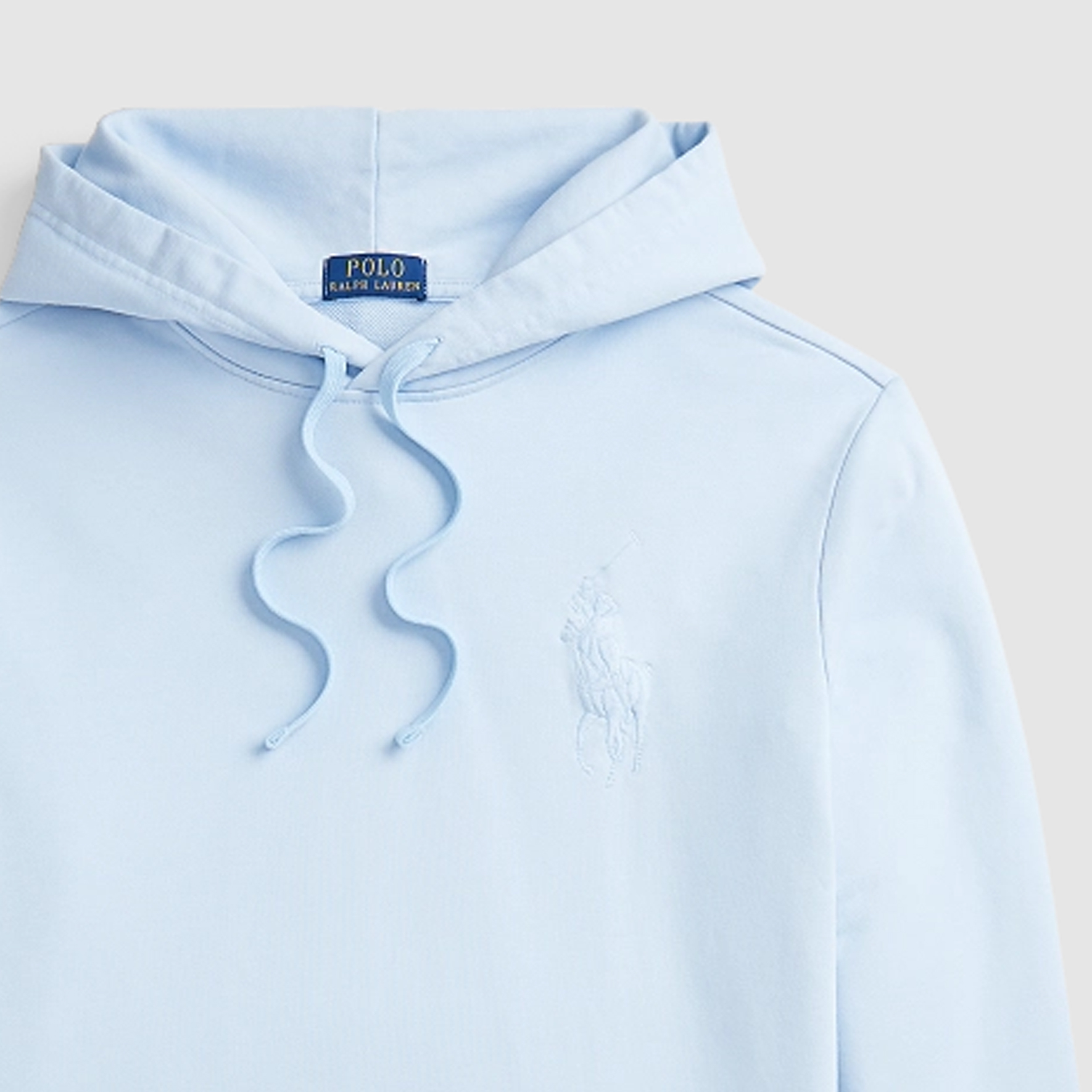 Ralph Lauren FW24 Solid Big Pony Embroidery Hoodie Workplace Blue MNPOKNI16823995-400 圖 4