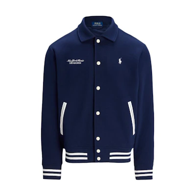 Ralph Lauren FW24 Striped Embroidered Pony Button-Up Jacket Men Elegant Navy MNPOKNI16823821-410