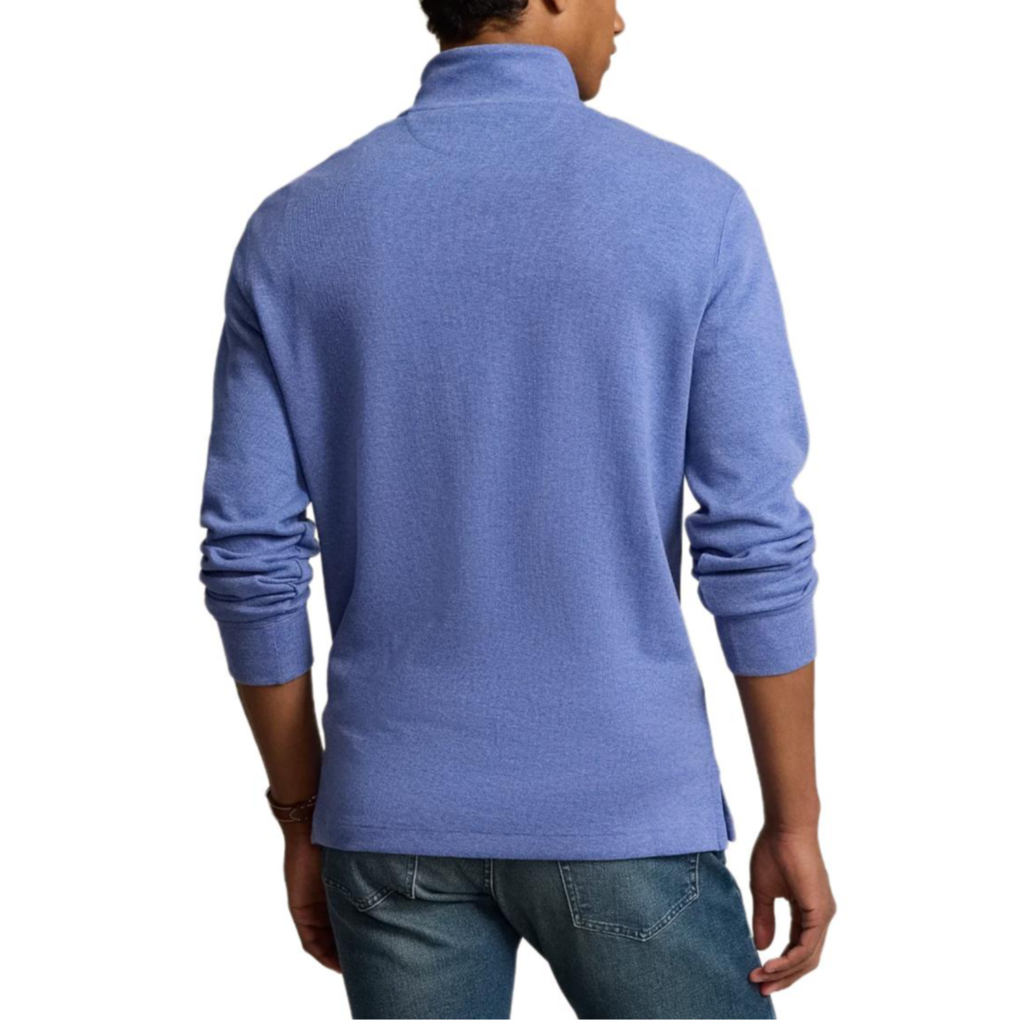 Ralph Lauren FW24 Vintage Blue Logo Embroidered Half-Turtleneck Sweatshirt MNPOKNI16823955-400 圖 5