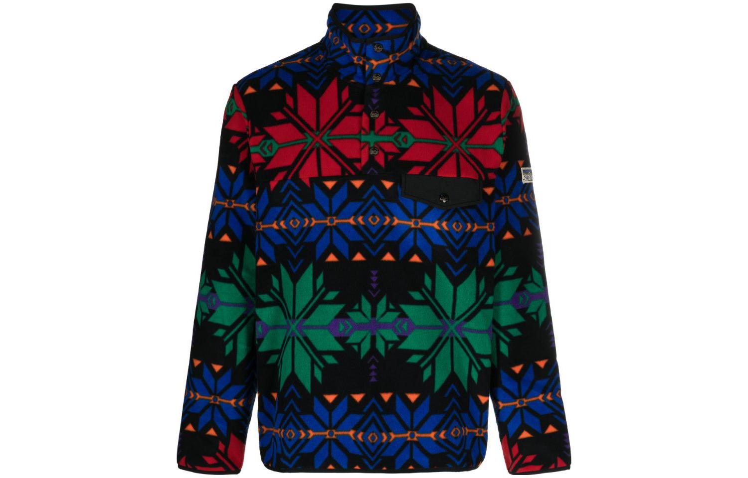 Ralph Lauren Geometric Print High-Neck Sweatshirt Multicolor 710920255-001