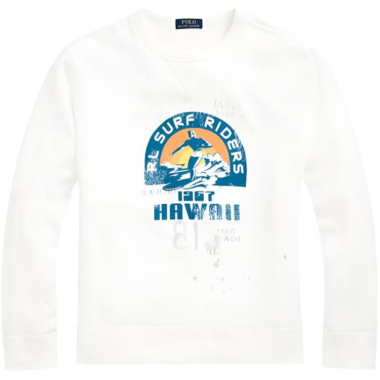 Ralph Lauren Graphic Crewneck Long-Sleeve Sweatshirt MNPOKNI16821403-100