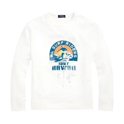 Ralph Lauren Graphic Crewneck Long-Sleeve Sweatshirt MNPOKNI16821403-100