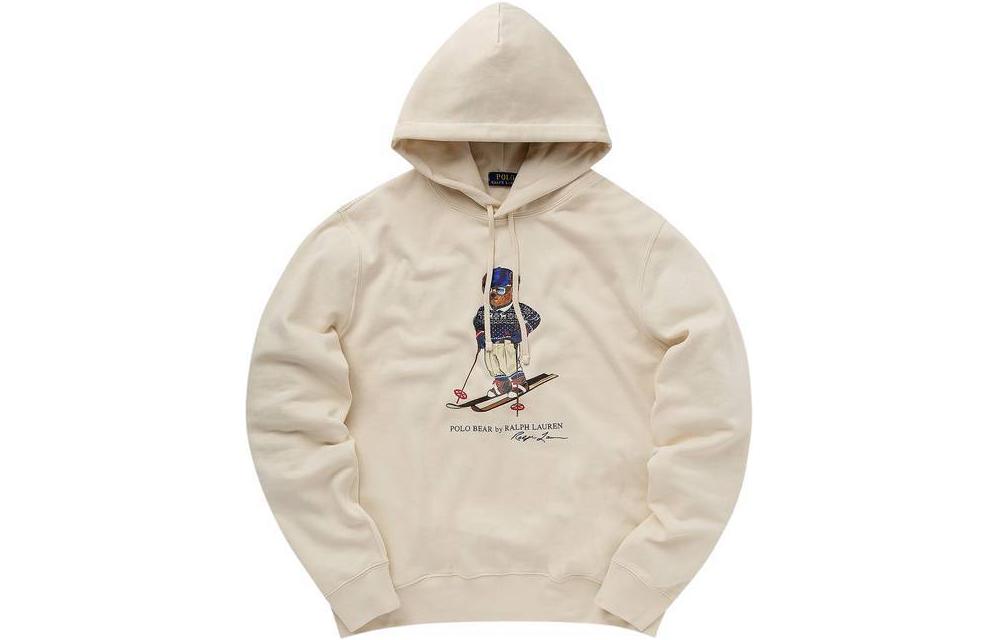 Ralph Lauren Graphic Print Hoodie Pullover Long Sleeve - White 710853309031-WINT 圖 2