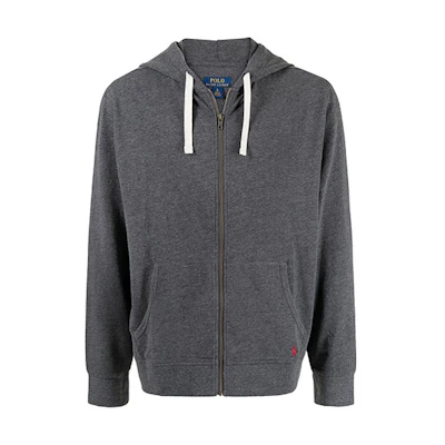 Ralph Lauren Gray Zip-Up Hoodie Jacket 714843422-003