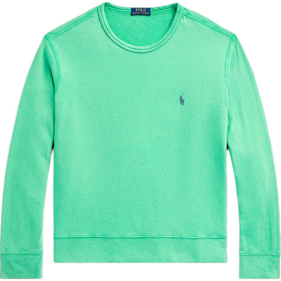 Ralph Lauren Green Crewneck Sweatshirt with Animal Embroidery MNPOKNI16823627-300