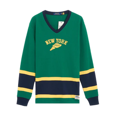 Ralph Lauren Green Letter Print Casual Long Sleeve Sweatshirt 710878894-002
