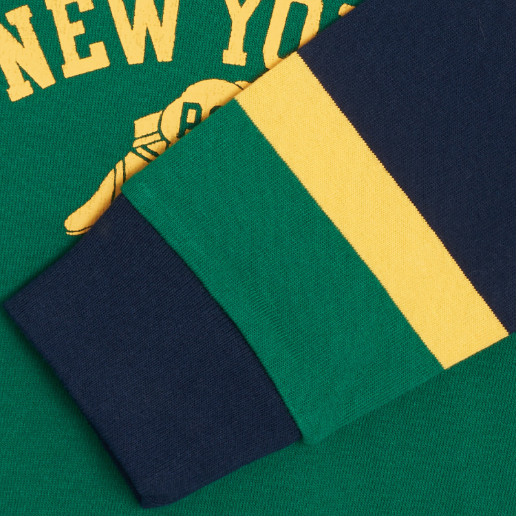 Shop 拉夫·劳伦绿色字母印花休闲长袖卫衣 710878894-002