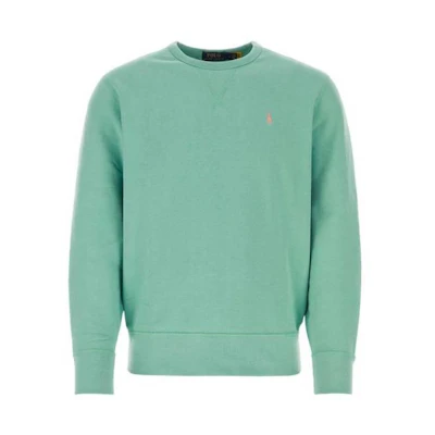 Ralph Lauren Green Logo Embroidered Crewneck Sweatshirt 710766772-052