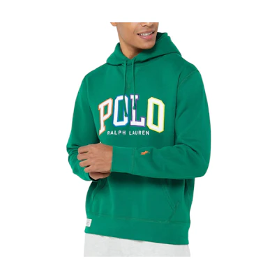 Ralph Lauren Green Logo Hoodie Pullover Long Sleeve 710890190-004