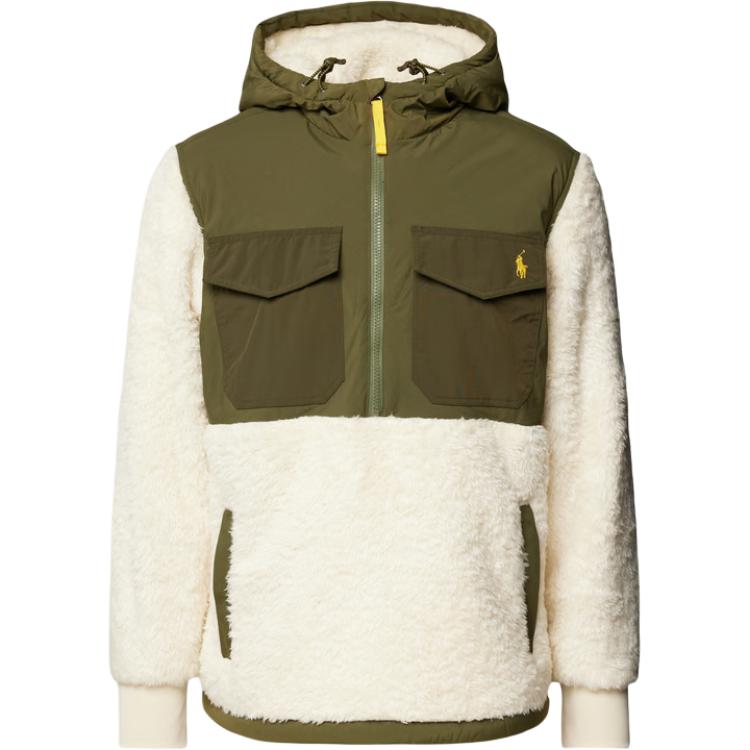 Ralph Lauren Green Patchwork Hoodie Long Sleeve 710880442-008