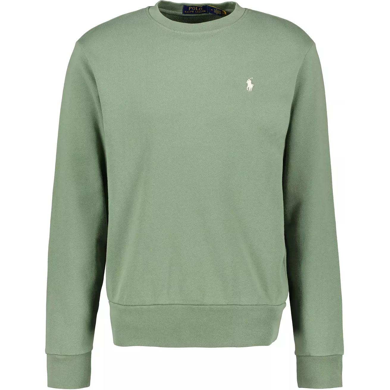 Ralph Lauren Green Solid Oversized Crewneck Sweatshirt Long Sleeve 710916689-016