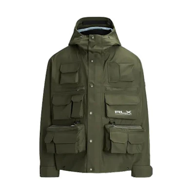Ralph Lauren Green Water-Repellent Solid Long-Sleeve Hooded Jacket MNRXOTW16020-103